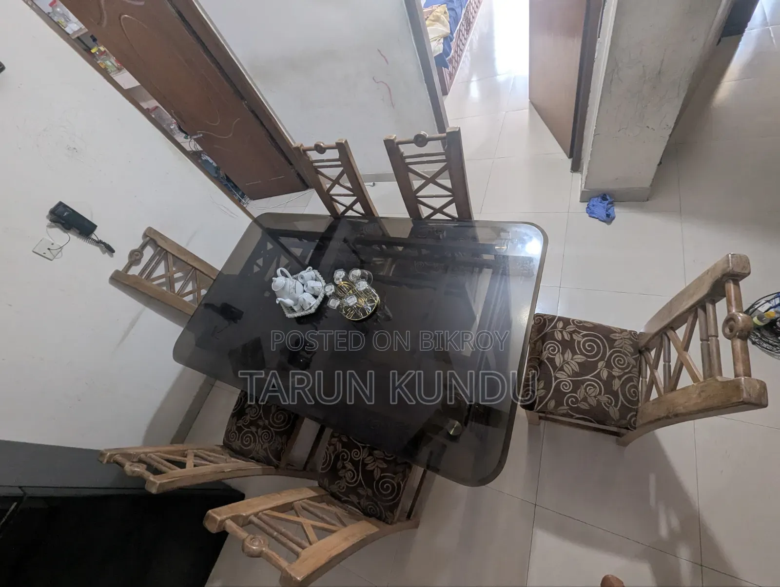 Chittagong Teak Wood Dining Table and Chairs.