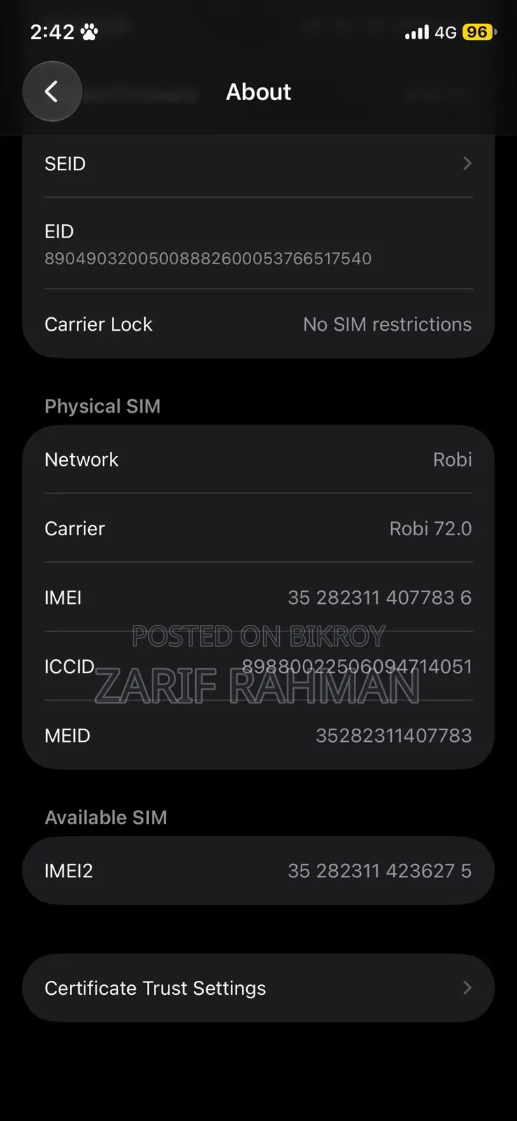 Apple iPhone 11 Pro 256 GB White