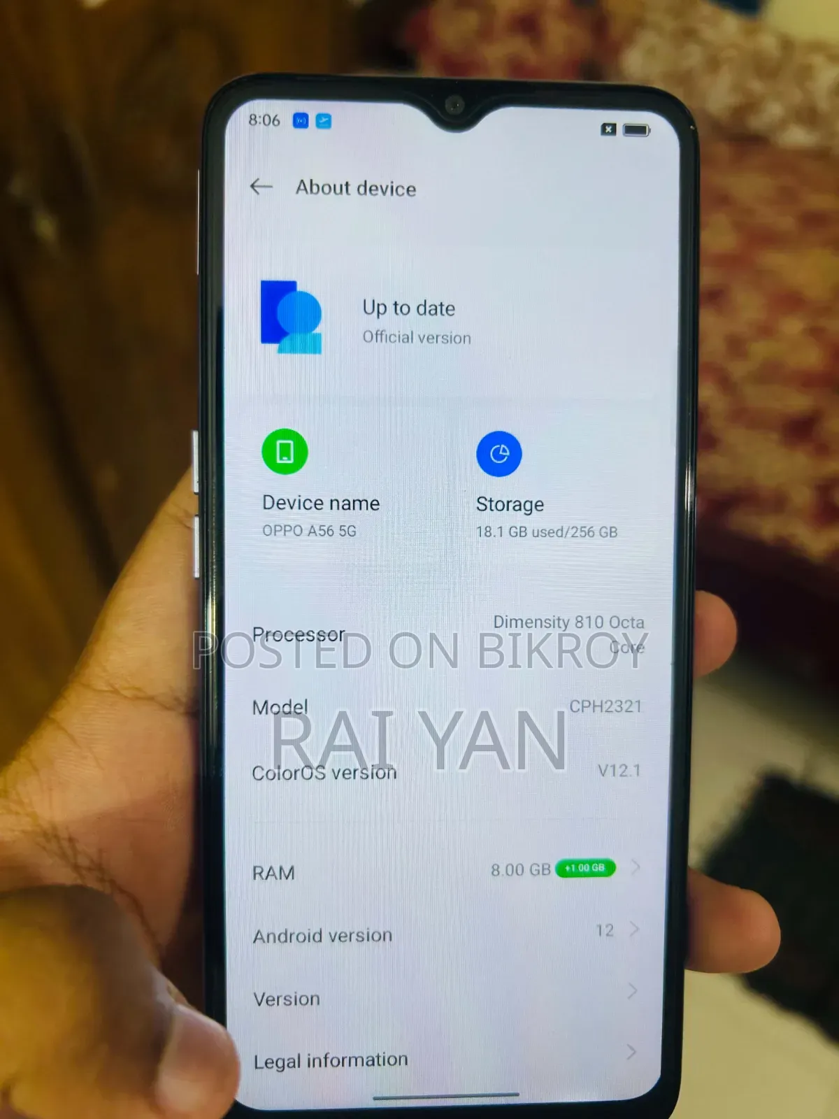 Oppo A56 5G 256 GB