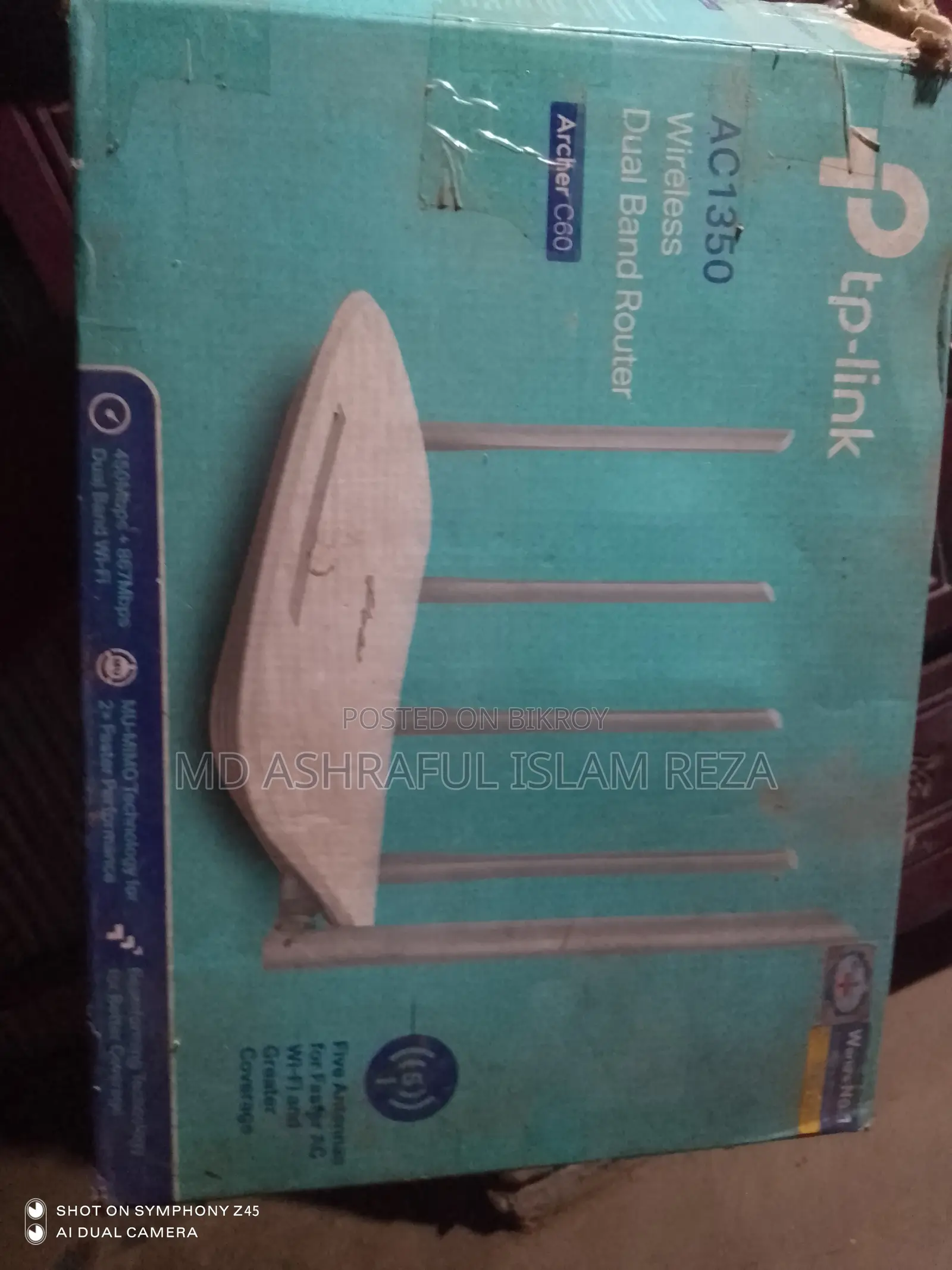 TP-Link Archer C60 AC1350 Wireless Dual-Band Router