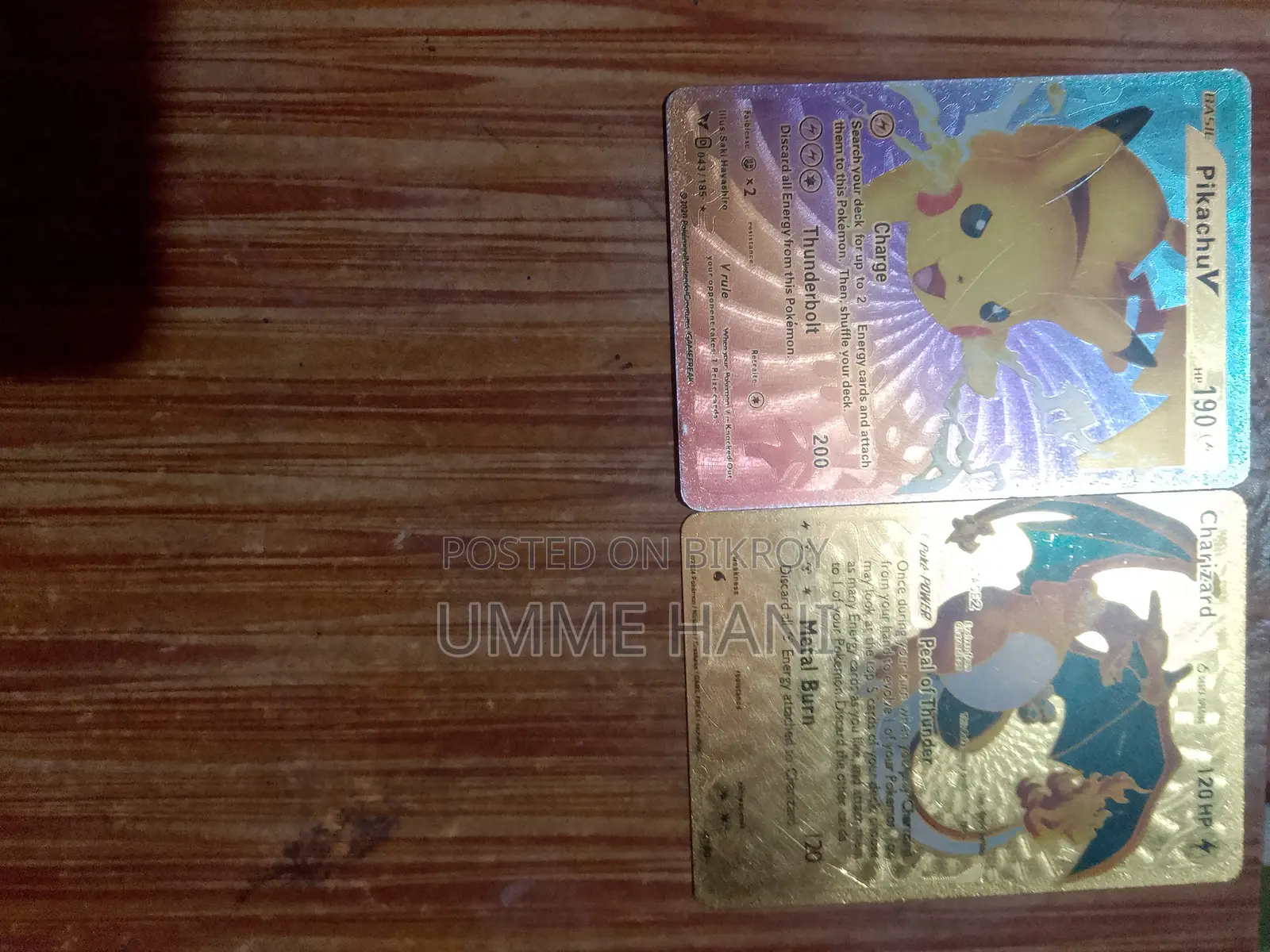 Pokemon Gold and Rainbow Card