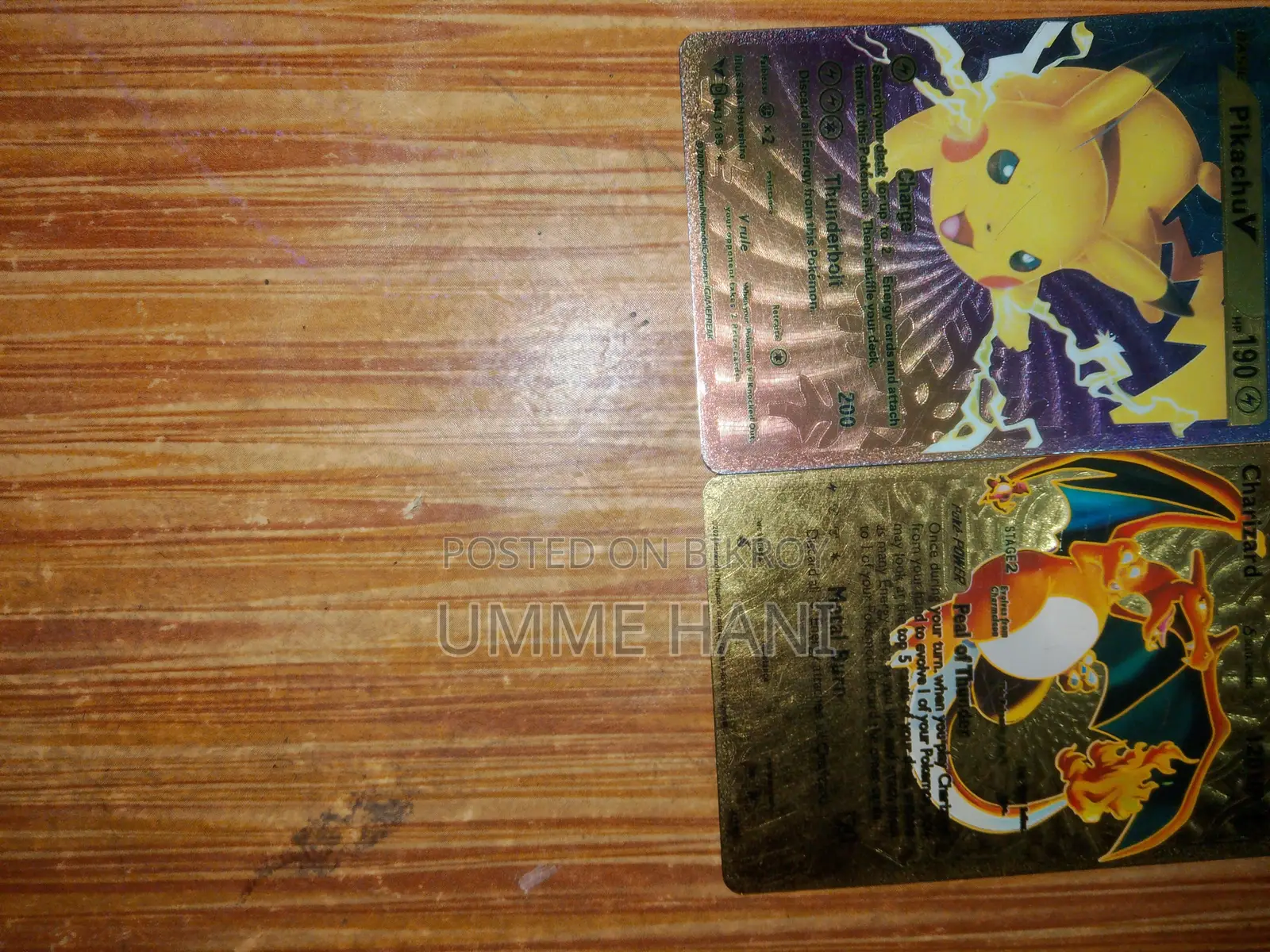 Pokemon Gold and Rainbow Card
