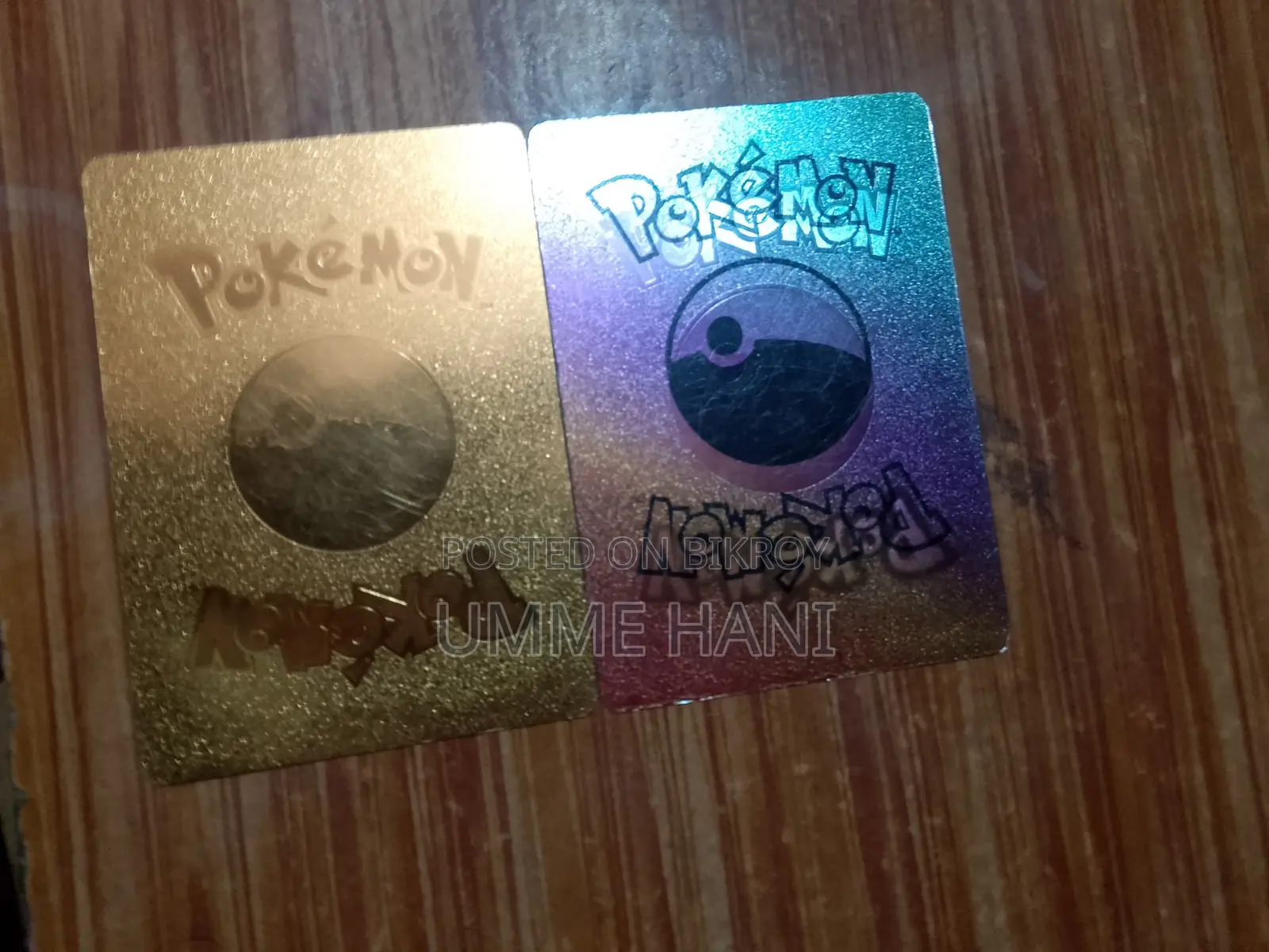 Pokemon Gold and Rainbow Card