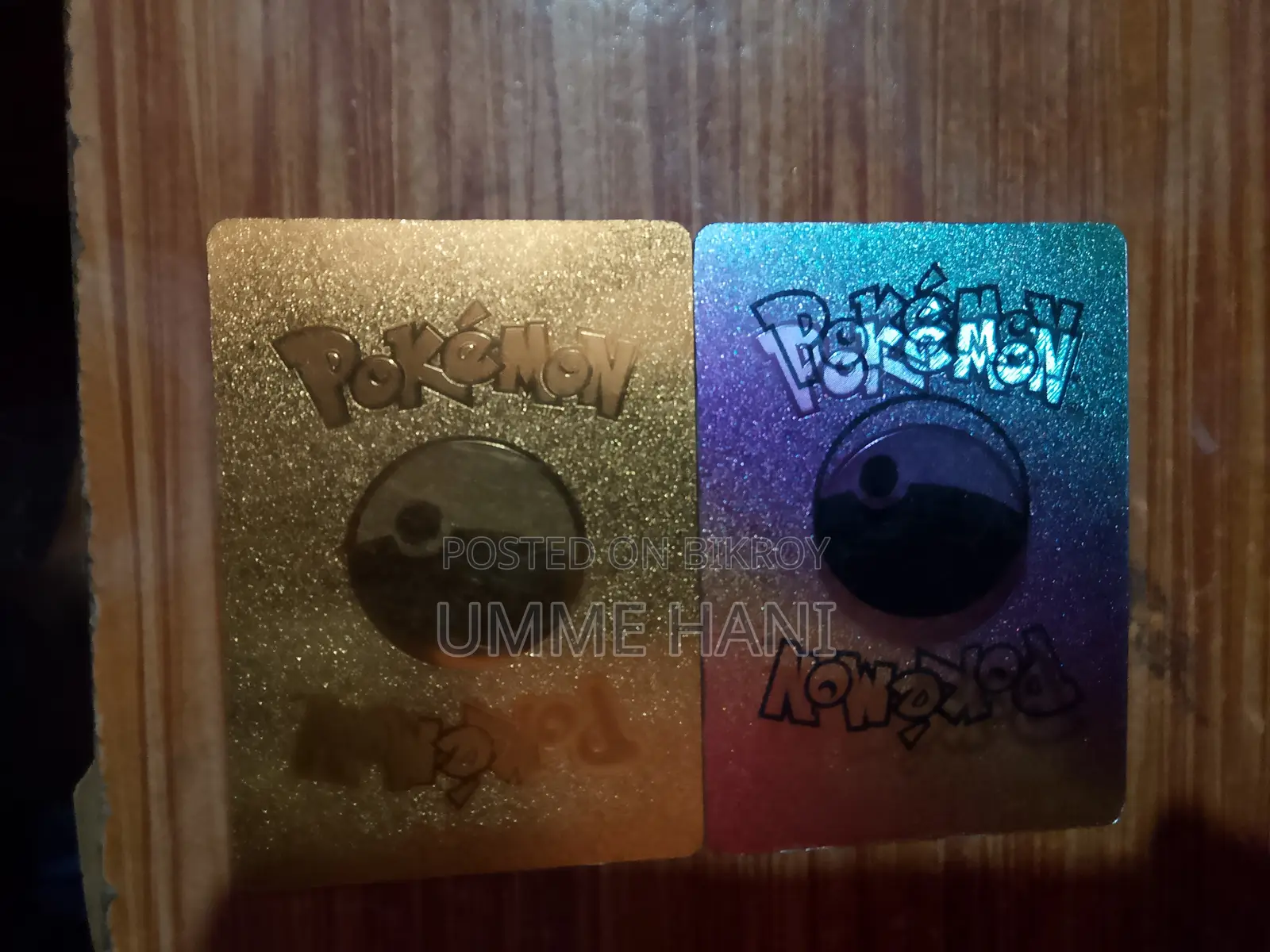 Pokemon Gold and Rainbow Card