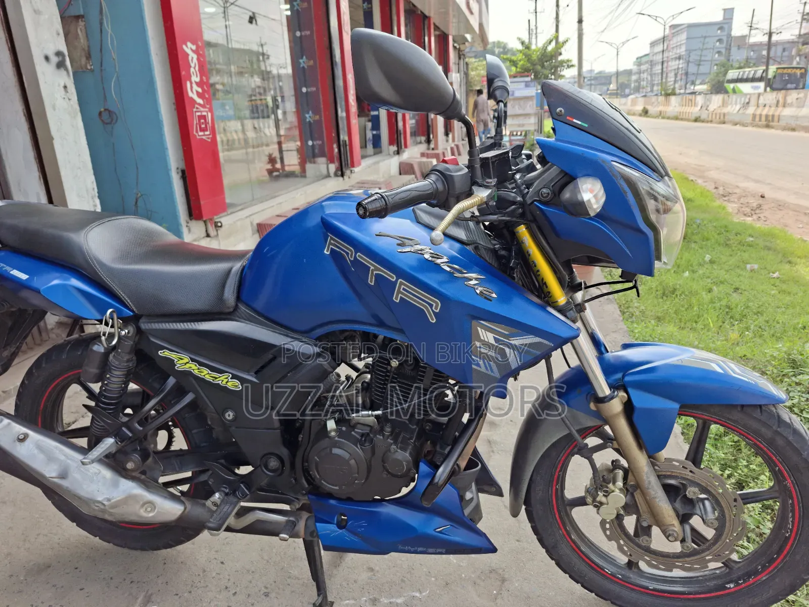টিভিএস অ্যাপাচি আরটিআর ১৬০ টুভি ২০১৮ ব্লু