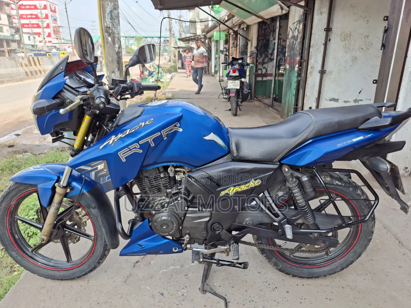 টিভিএস অ্যাপাচি আরটিআর ১৬০ টুভি ২০১৮ ব্লু