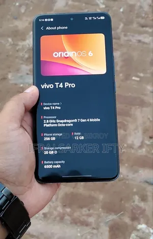 ভিভো টি৪ প্রো ২৫৬ জিবি ব্লু