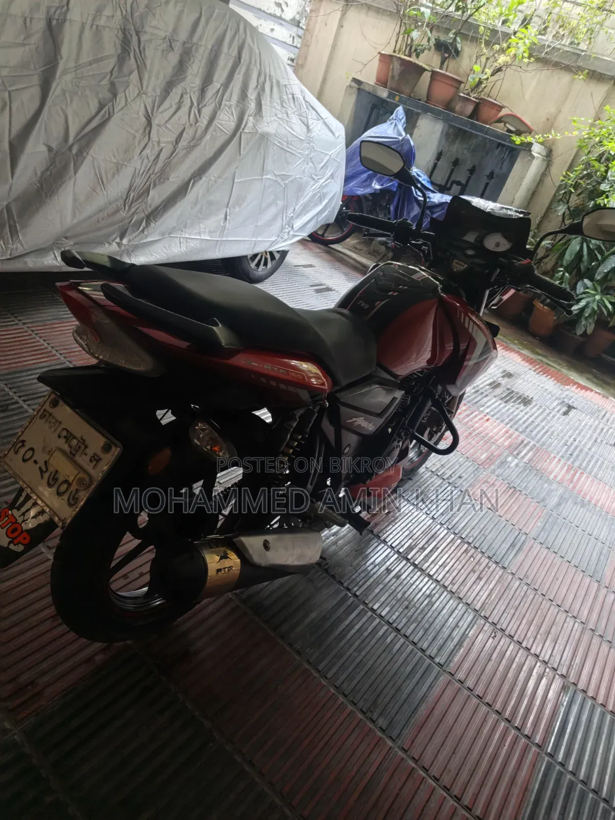 টিভিএস আপাচি আরটিআর ১৬০ টুভি ২০১৯ লাল