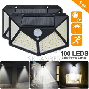 100 LED 4 Surface Solar Light Solar Induction, Body Induction Light