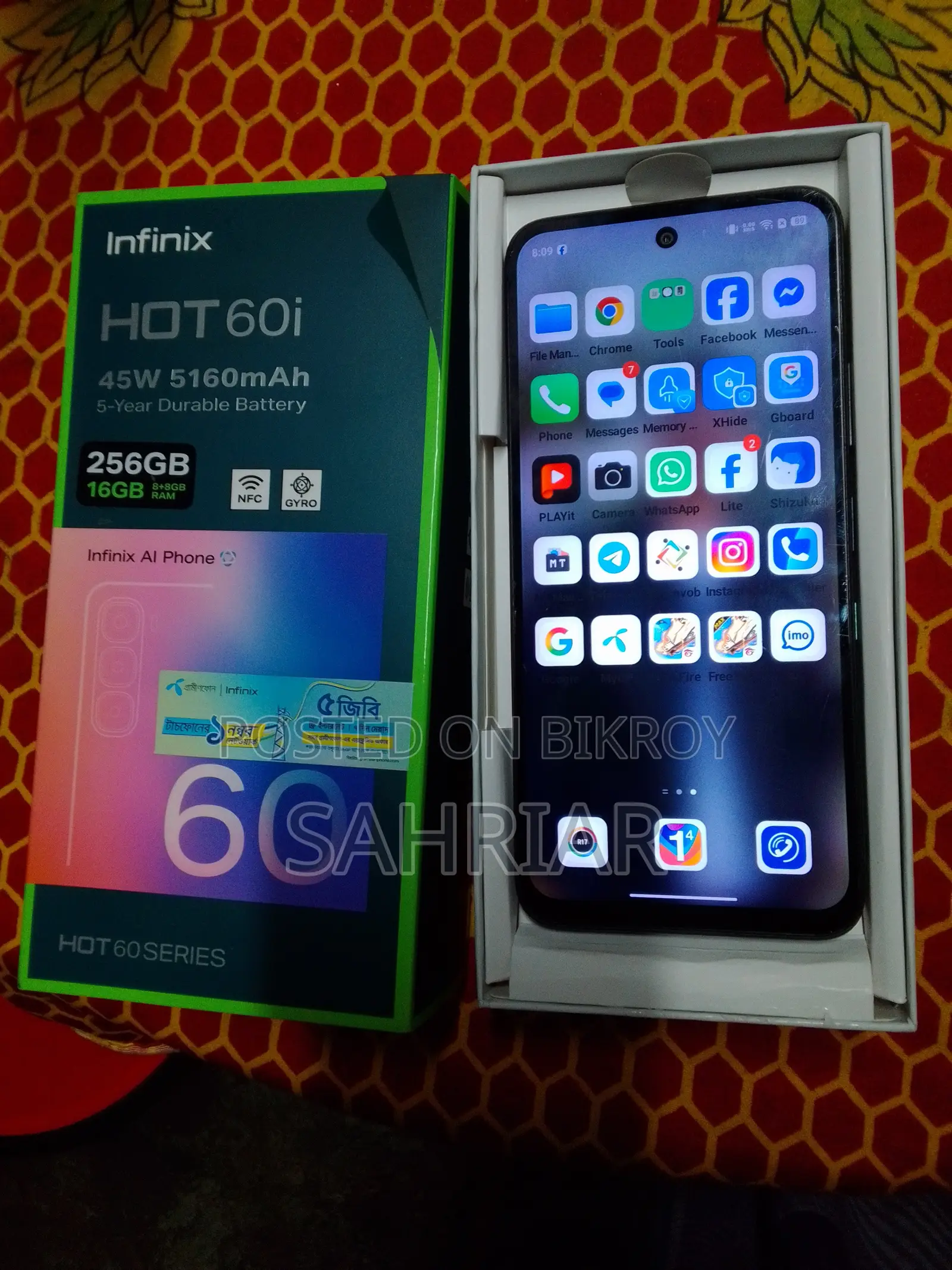 Infinix Hot 60i 256 GB Black