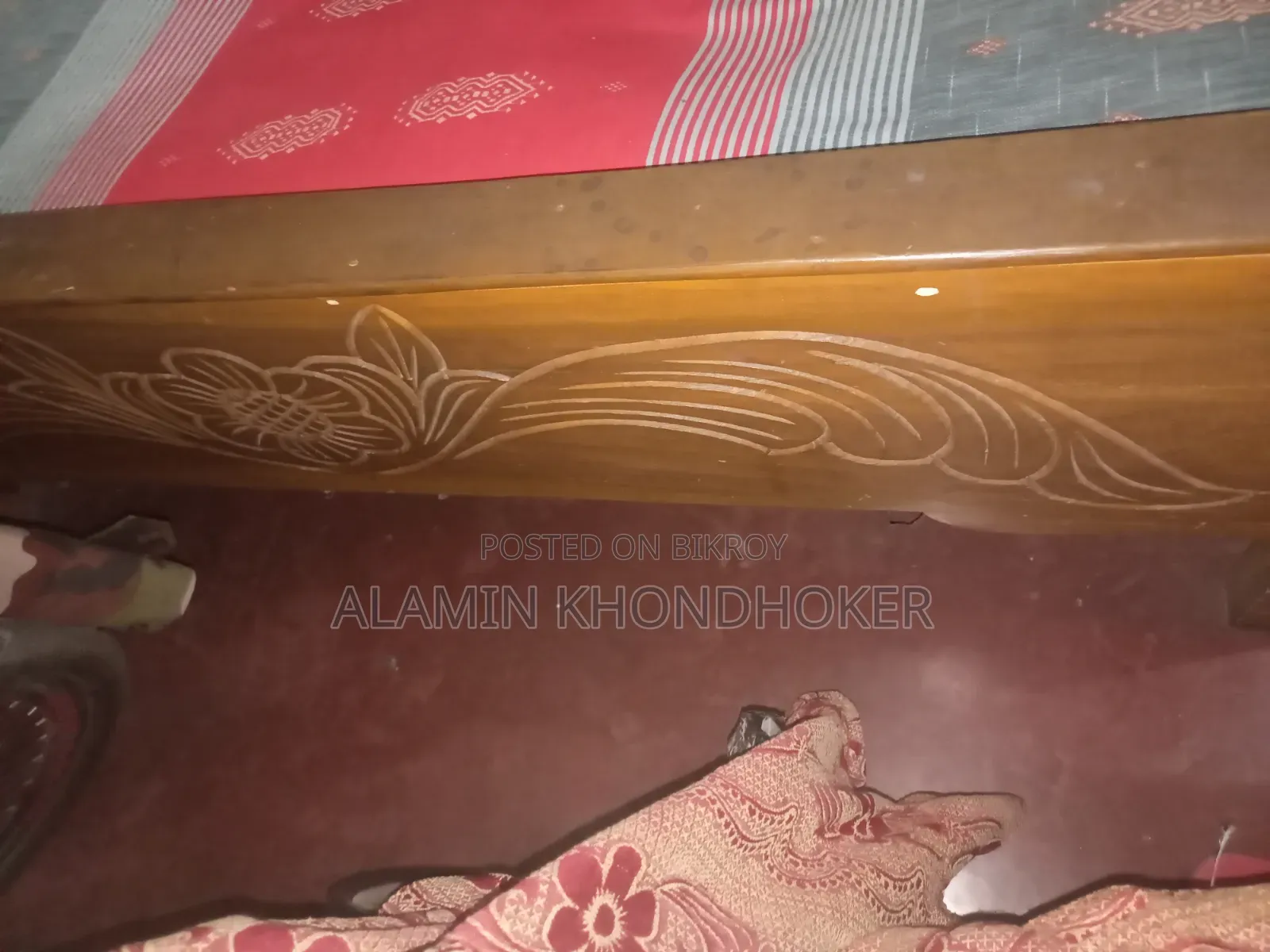 Bed. 5-7 feet. Used for about a year. With mattress