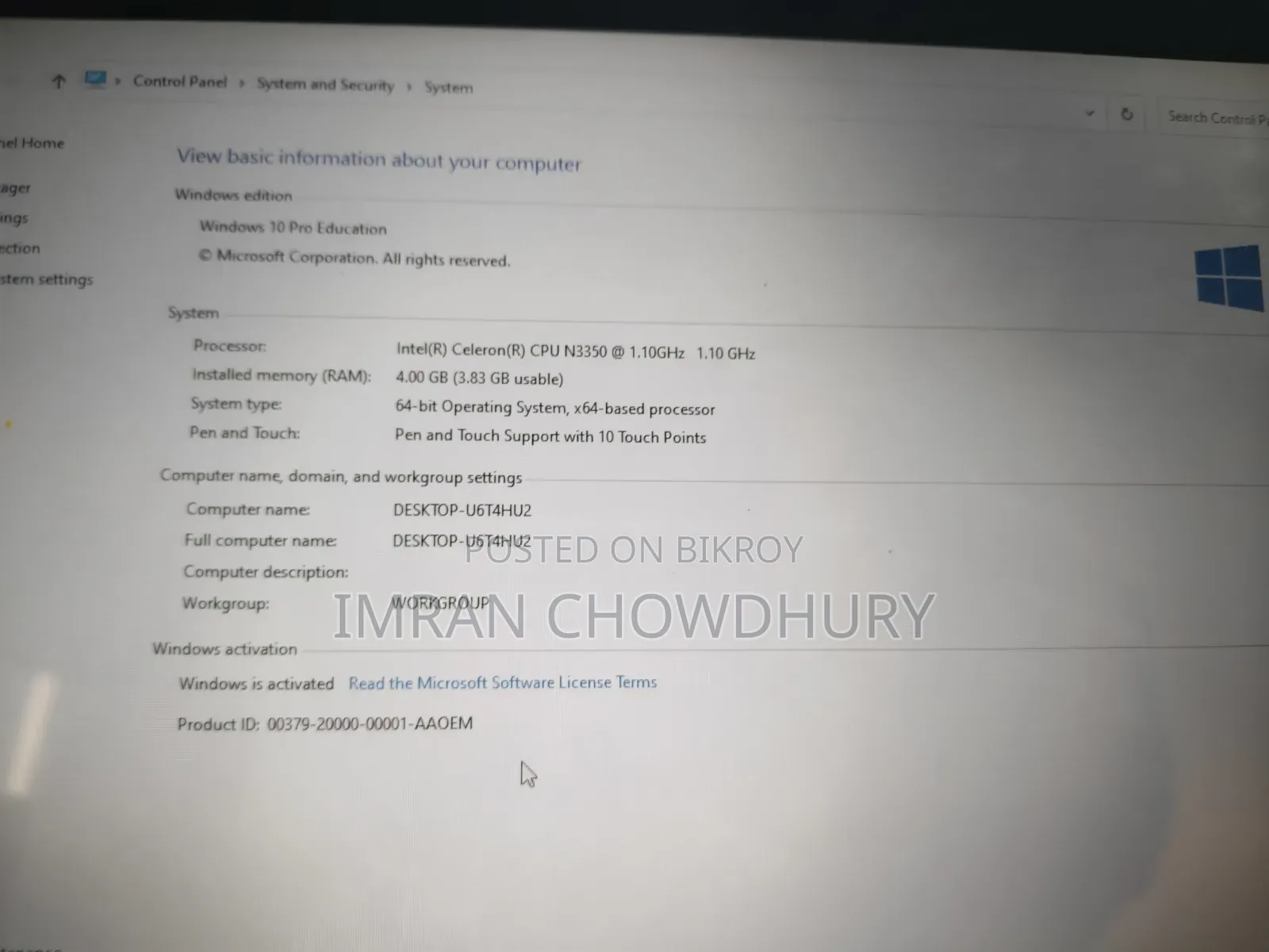 Laptop Dell Latitude 11 3190 4GB Intel Celeron SSD 128GB
