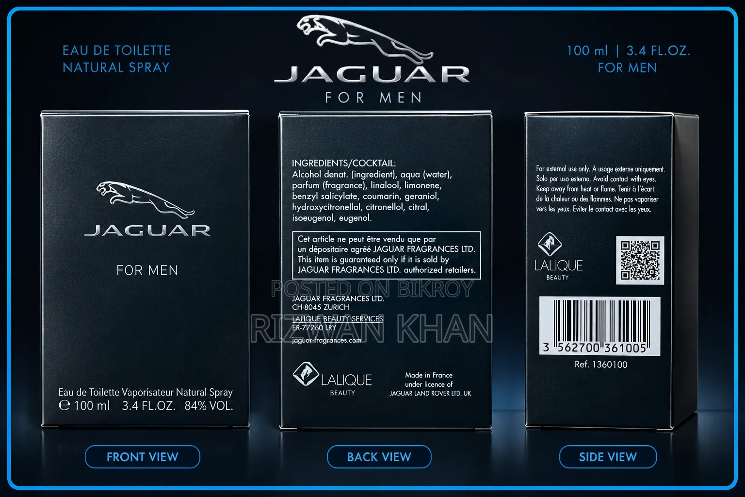 Jaguar for Men EDT – 100ml