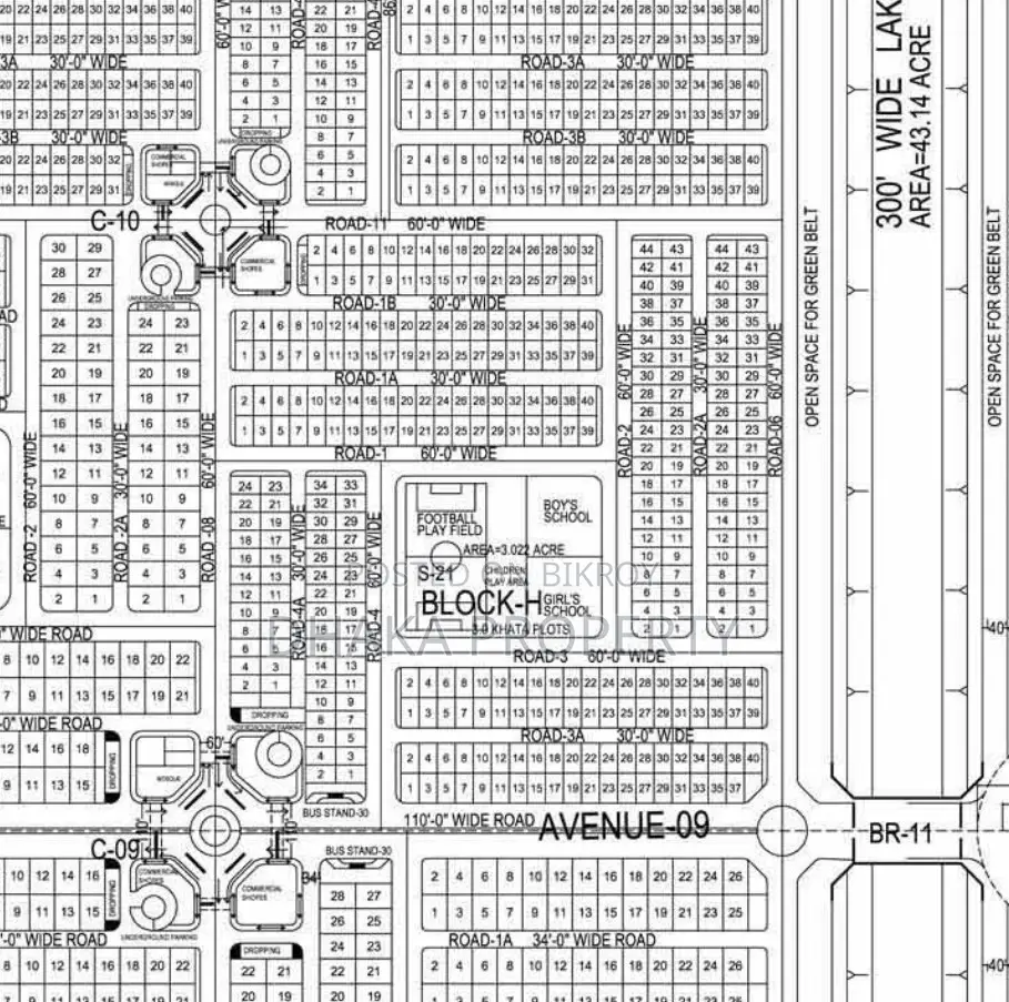 30ft Road 3 Katha Park North at Sector-16/H
