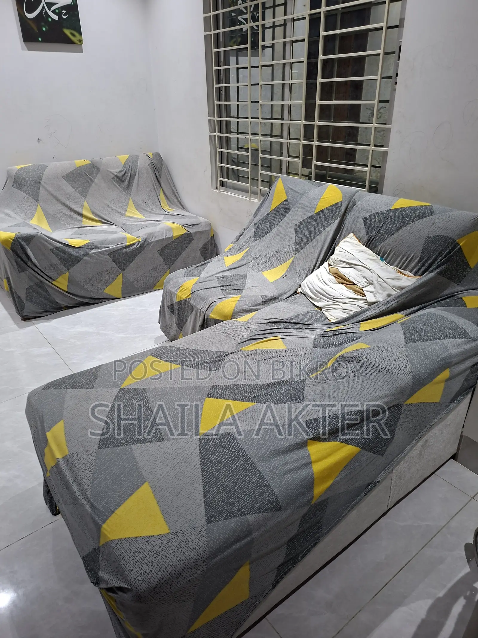 Sofa Set Made With Fabrics