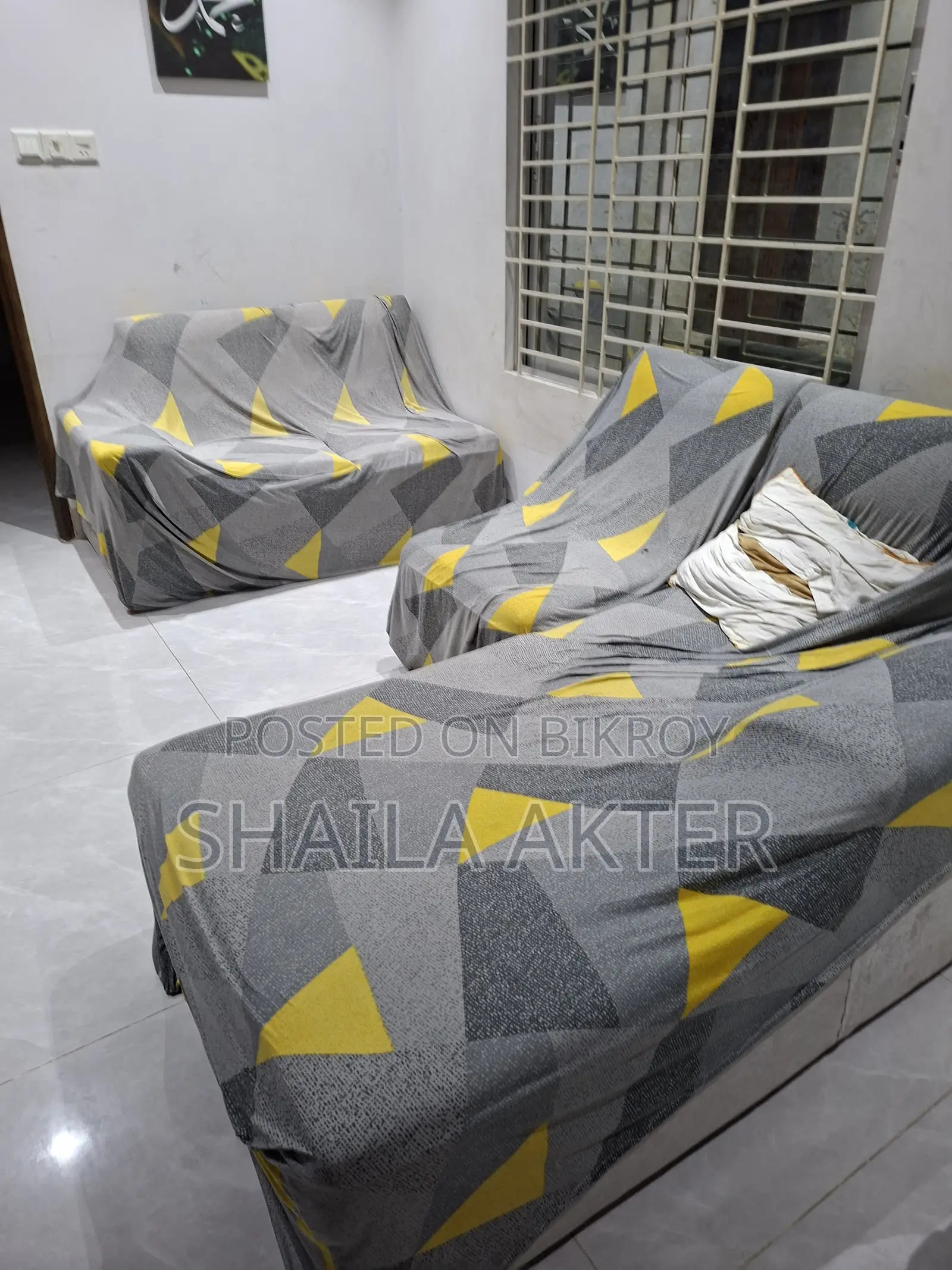 Sofa Set Made With Fabrics