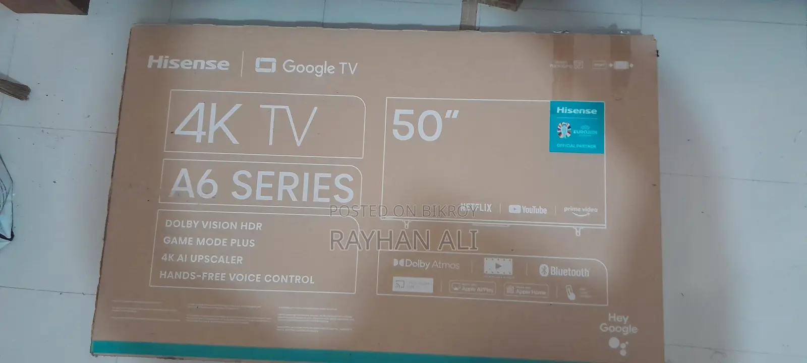 Hisense 50" 4k Google TV Voice Control
