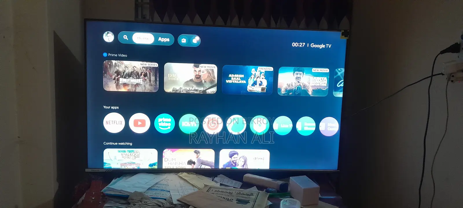 Hisense 50" 4k Google TV Voice Control