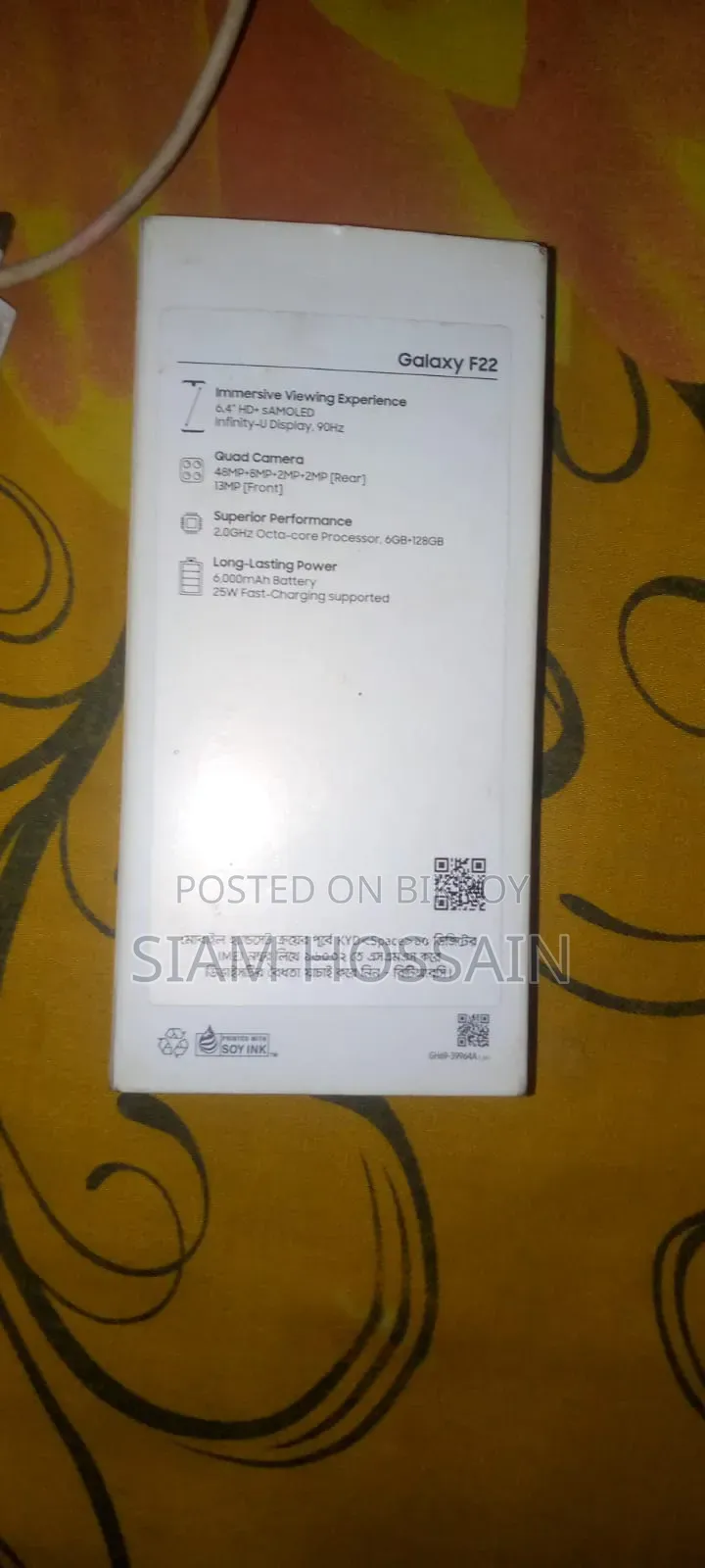Samsung Galaxy F22 128 GB Black