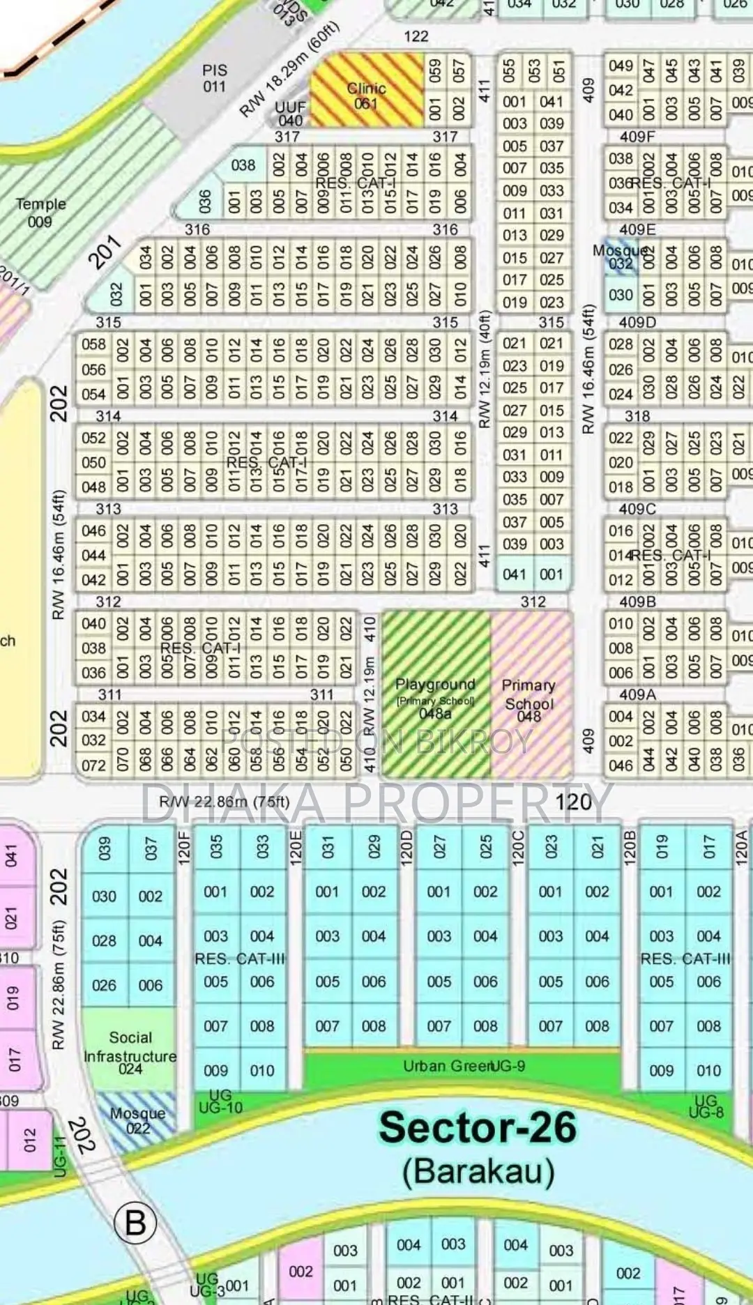 30ft Road 3 Katha Park South at Sector 26