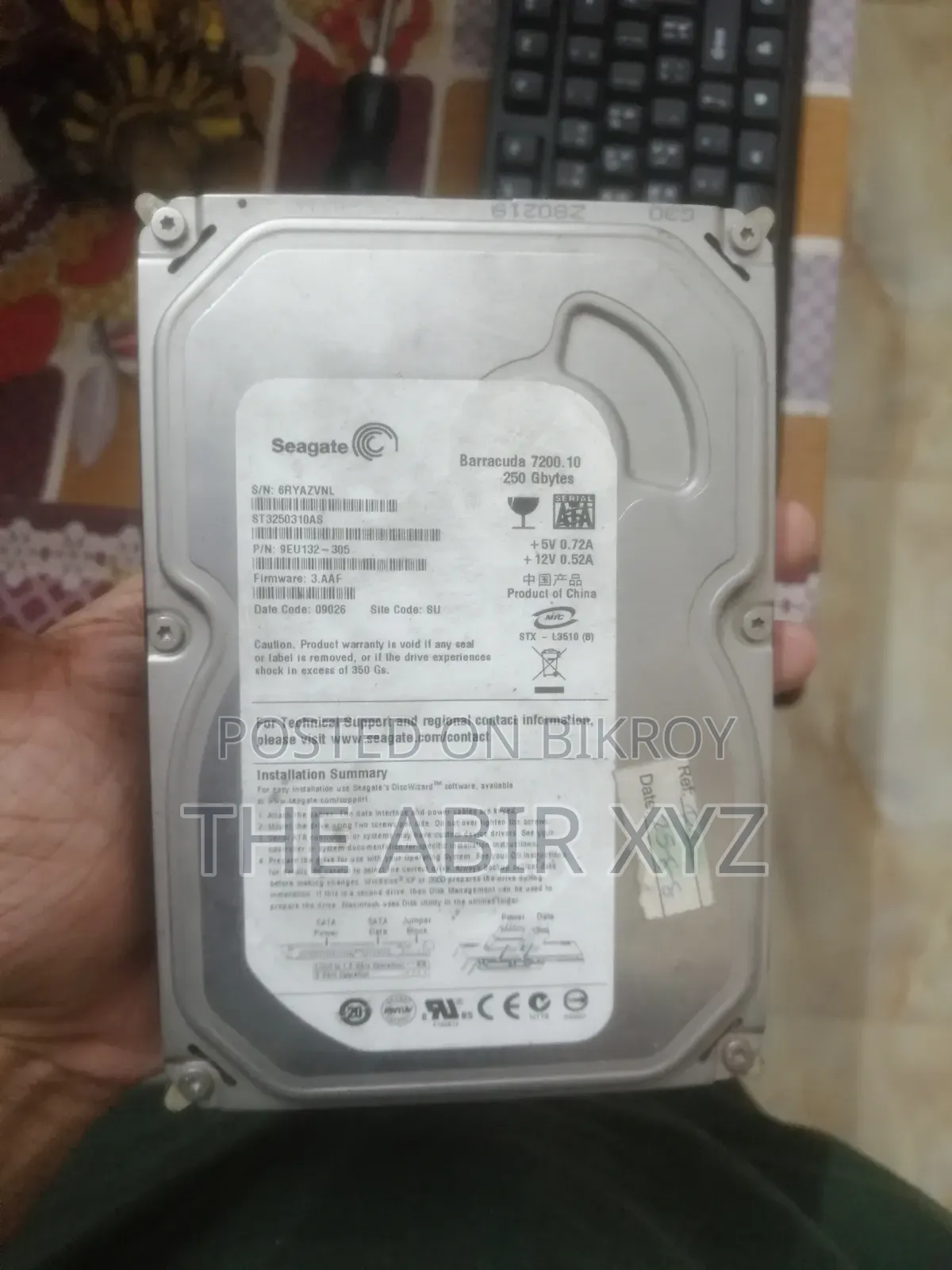 Hard Disk 250 GB