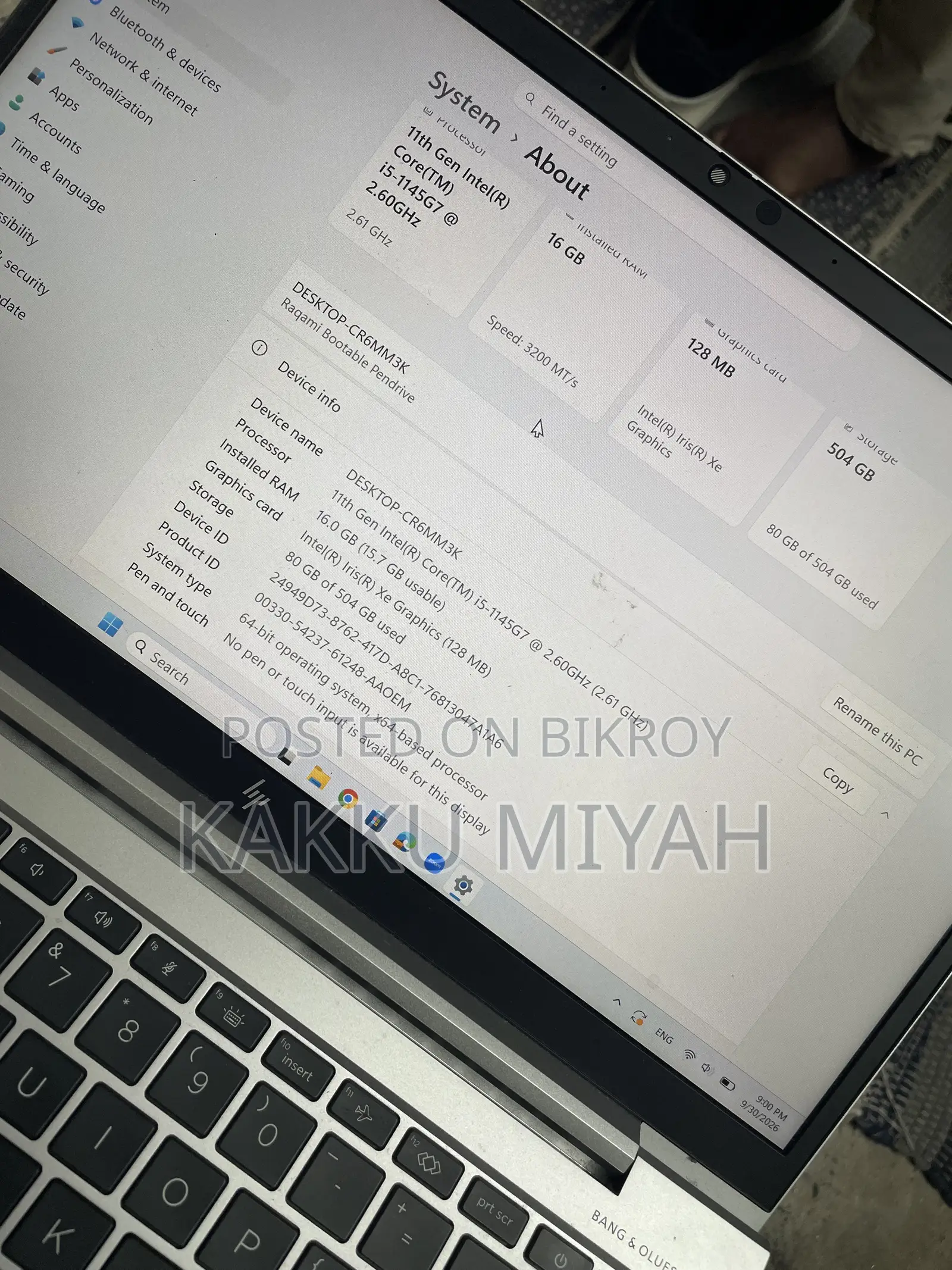 Laptop HP EliteBook 840 16GB Intel Core i5 HDD 500GB