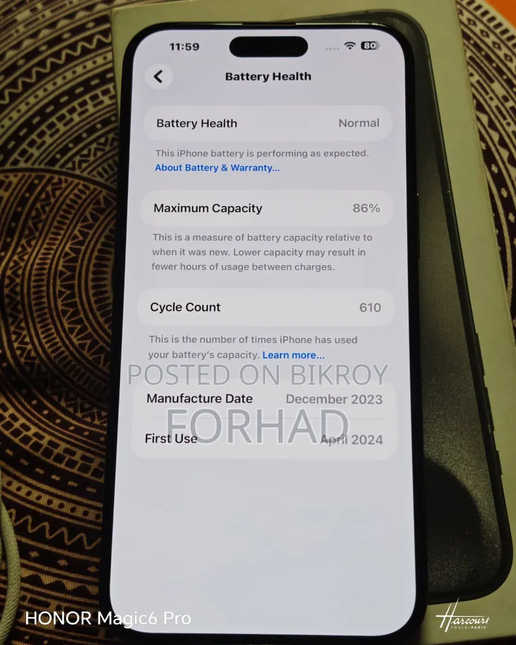 Apple iPhone 15 Pro Max 256 GB Black