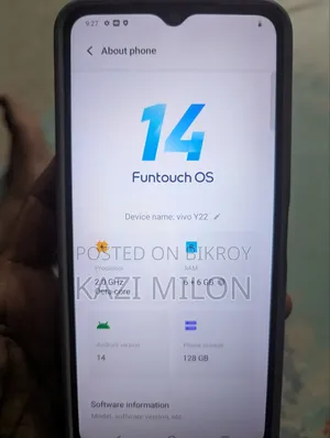 Vivo Y22 128 GB Blue