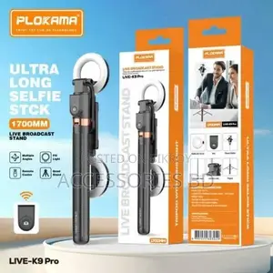 Plokama K9 Pro Double LED Selfie Stick Tripod