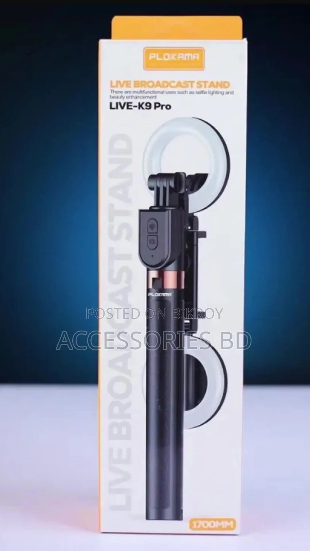 Plokama K9 Pro Double LED Selfie Stick Tripod