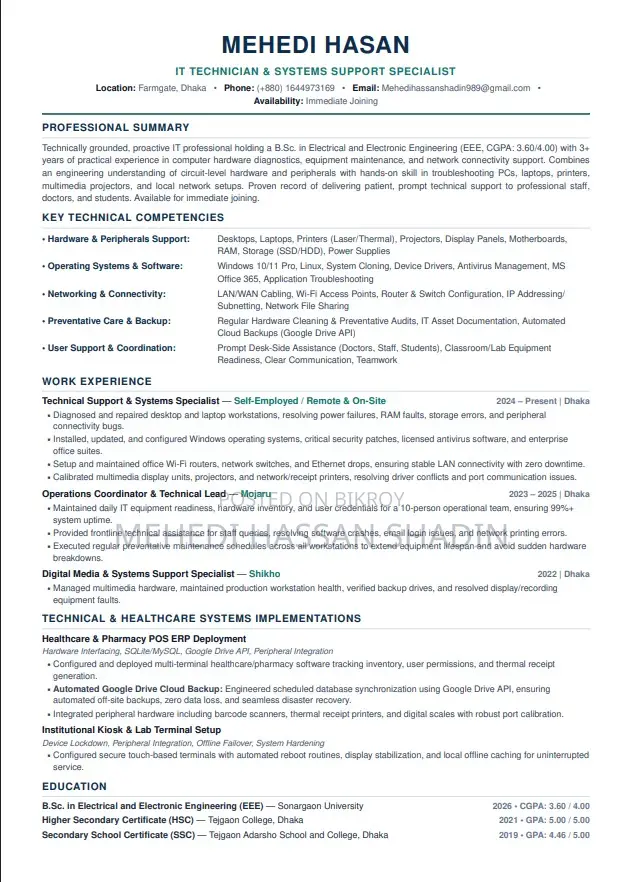 Computing It Cv