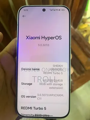 Xiaomi Redmi Turbo 5 256 GB Gray