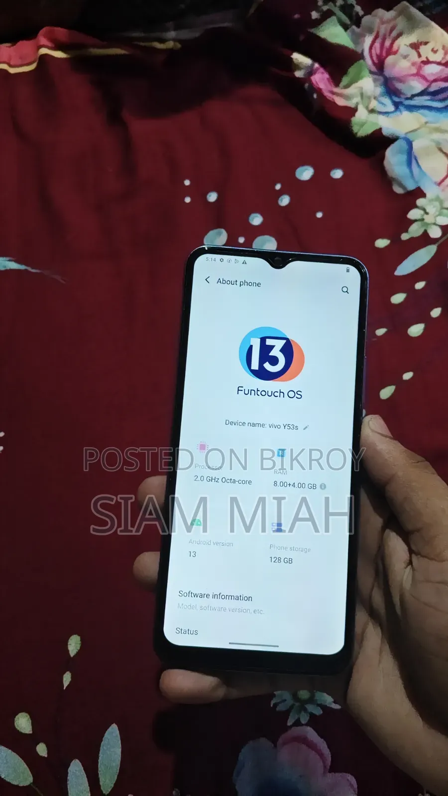 New Vivo Y53s 128 GB Blue