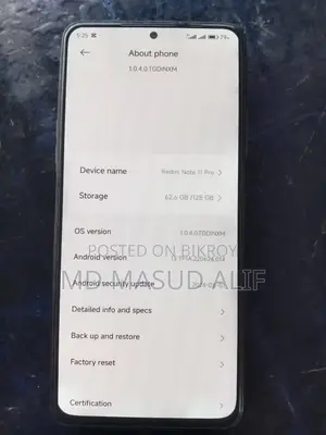 Xiaomi Redmi Note 11 Pro 128 GB Red