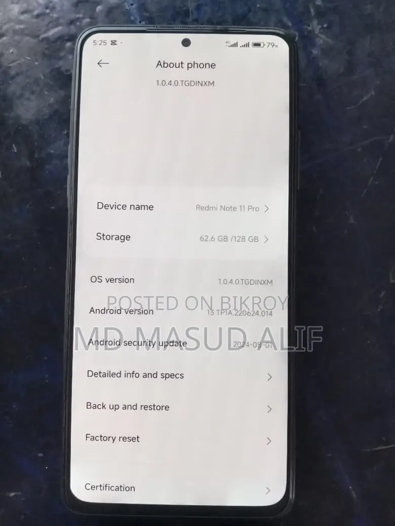 Xiaomi Redmi Note 11 Pro 128 GB Red