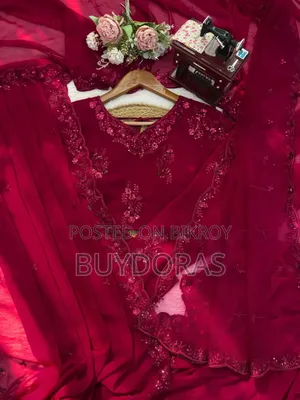 Designer Saree With Dupatta Thread & Sequin Embroidery | Premium Par
