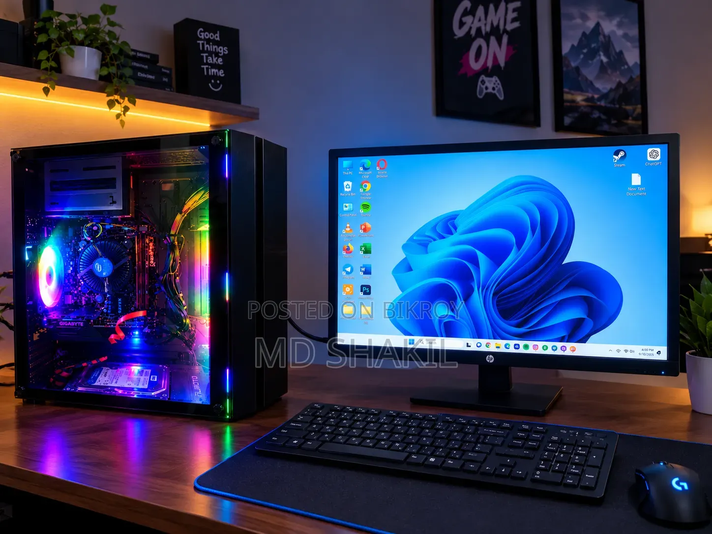 New Desktop Computer 4GB Intel Core i3 SSD 512GB