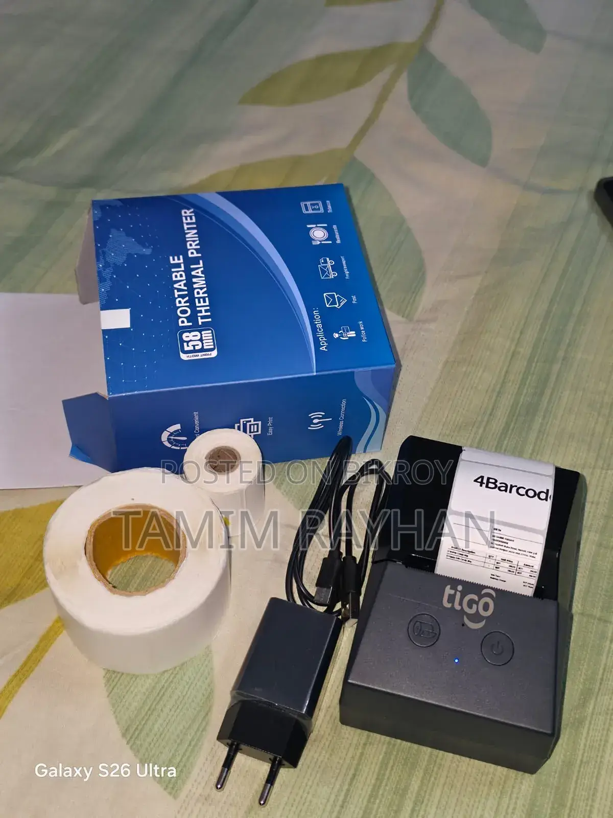 Tigo Portable Thermal Label Printer