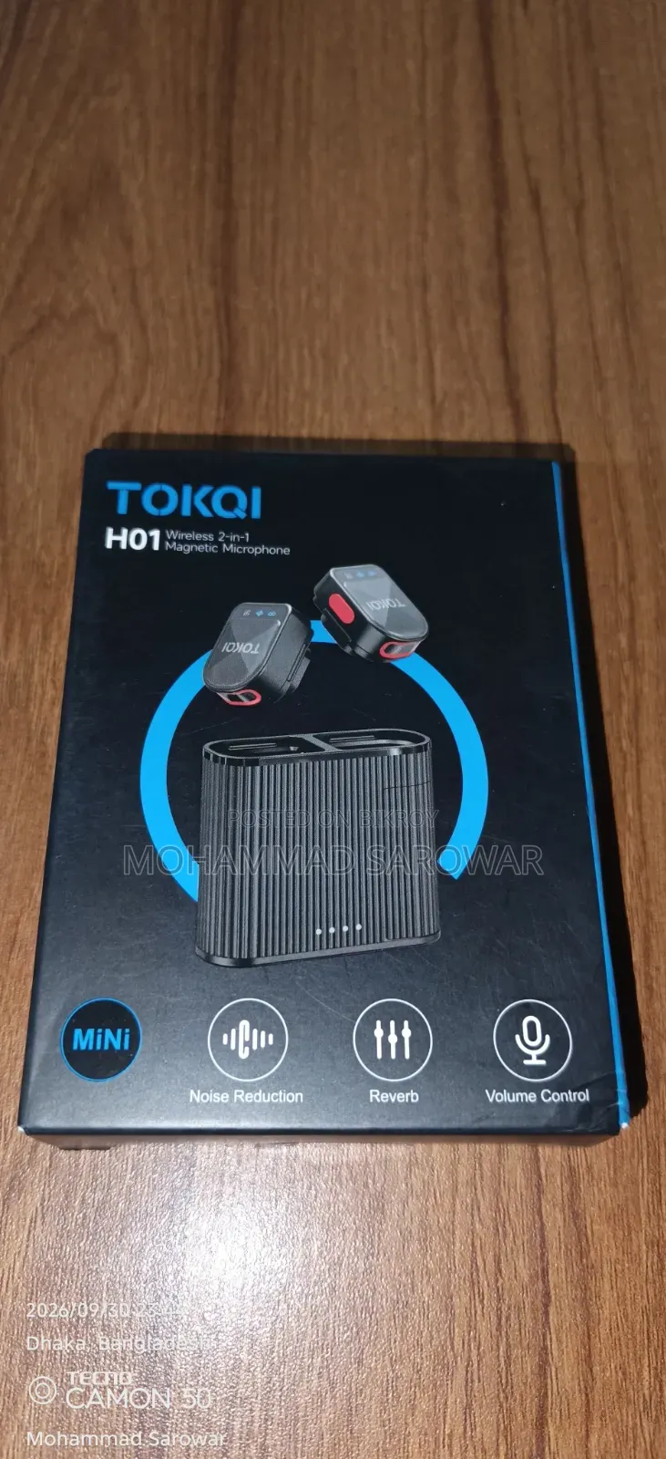TOKQI H01 Wireless 2-in-1 Magnetic Microphone বিক্রয় করা হবে!