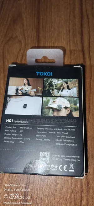 TOKQI H01 Wireless 2-in-1 Magnetic Microphone বিক্রয় করা হবে!
