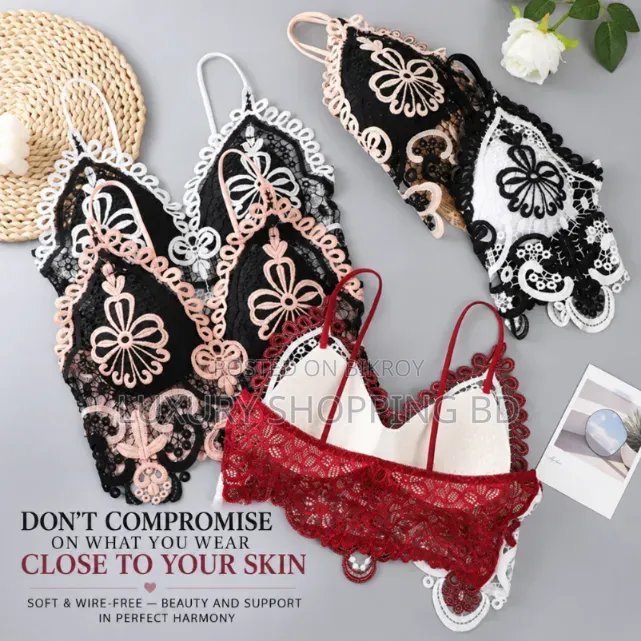 Premium Floral Lace Bralette for Women – Stylish & Comfortable Bra