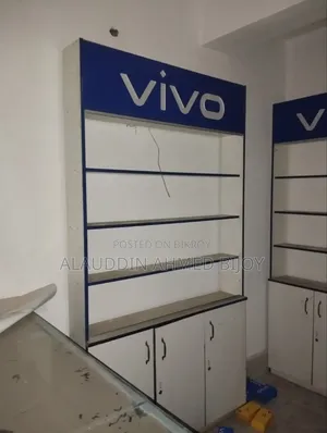 Desk and Product Shelf