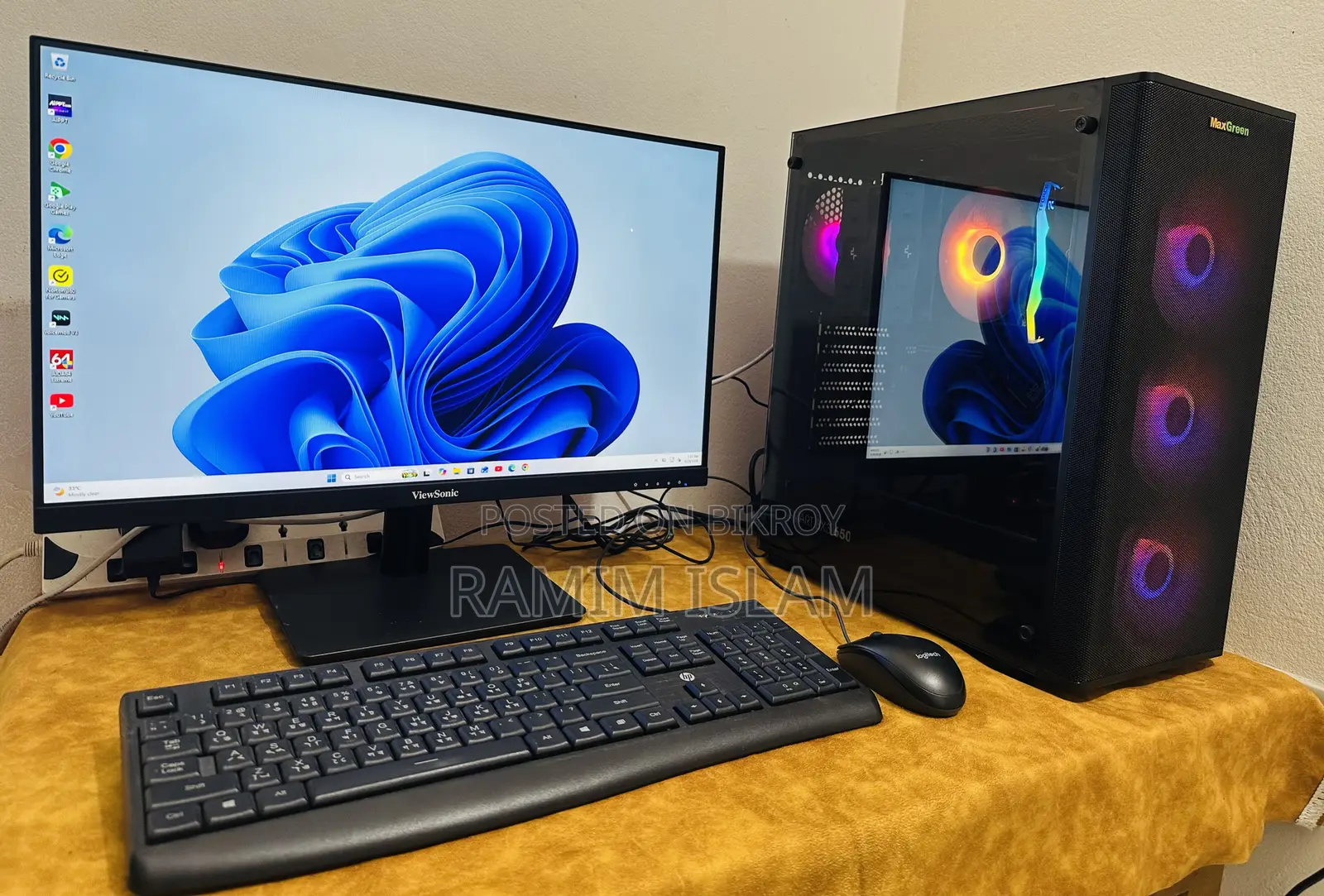 Desktop Computer MSI Gaming 24 6QE 16GB AMD Ryzen 7 SSD 1TB