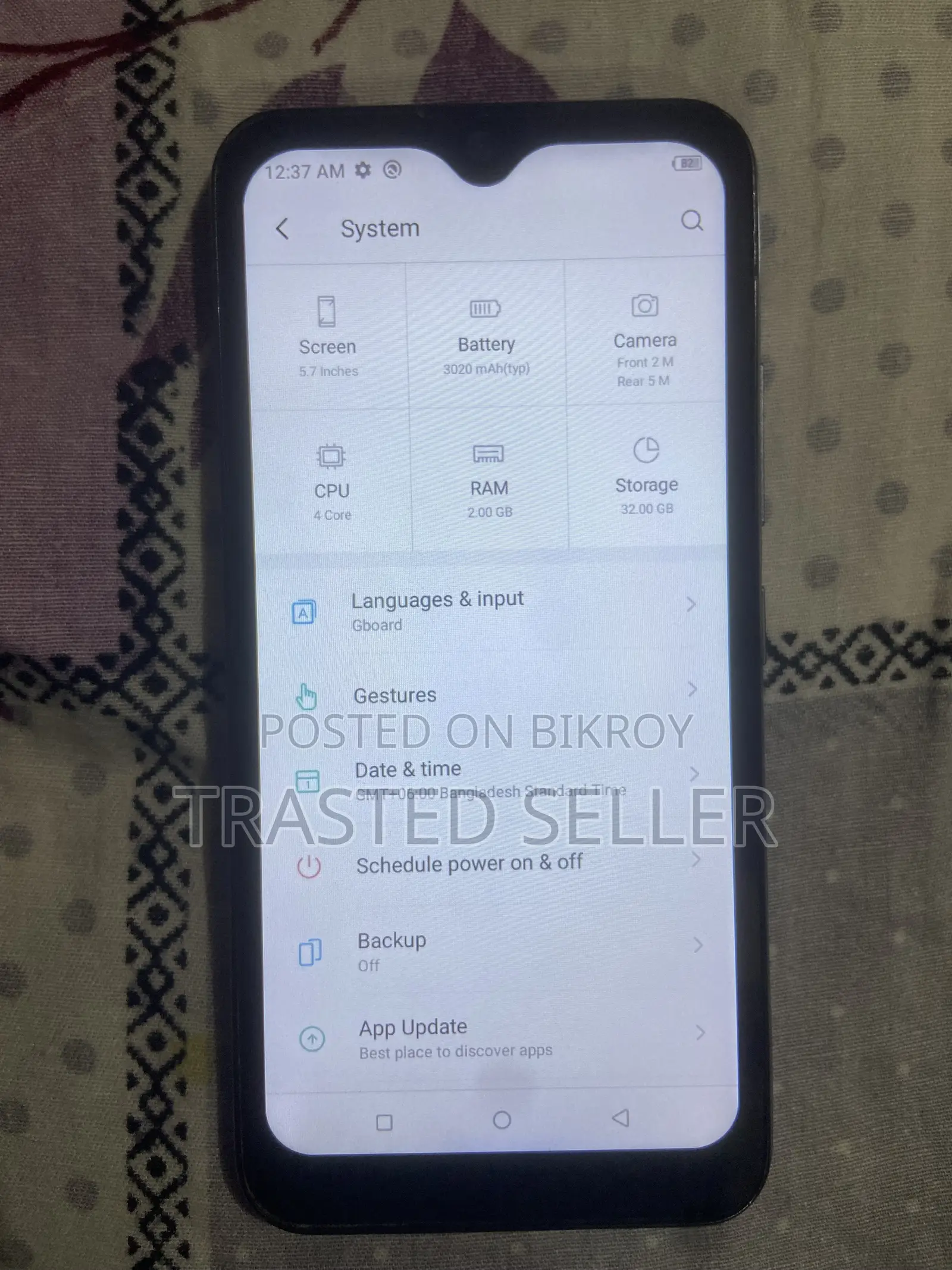 Itel A26 32 GB Blue