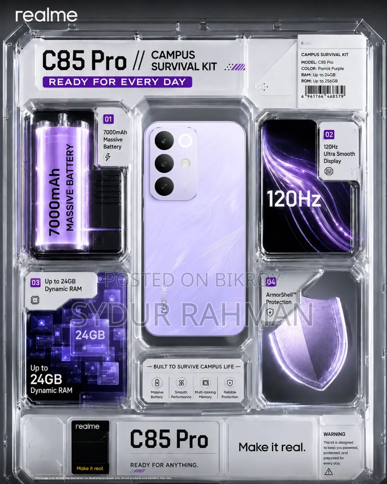 New Realme C85 Pro 128 GB Pink