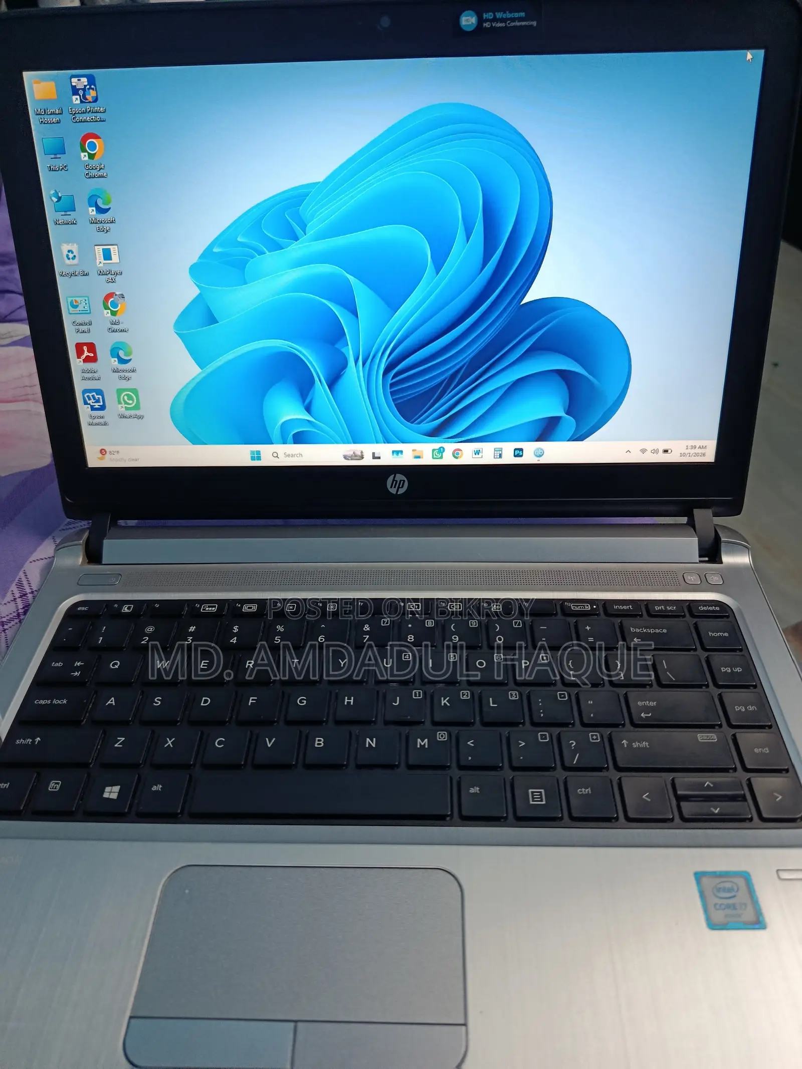 Laptop HP ProBook 430 G3 16GB Intel Core i7 SSD 256GB
