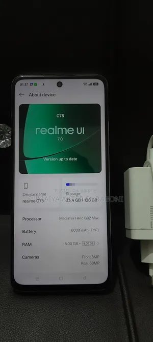Realme C75 128 GB Yellow