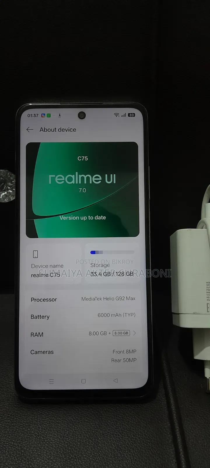Realme C75 128 GB Yellow