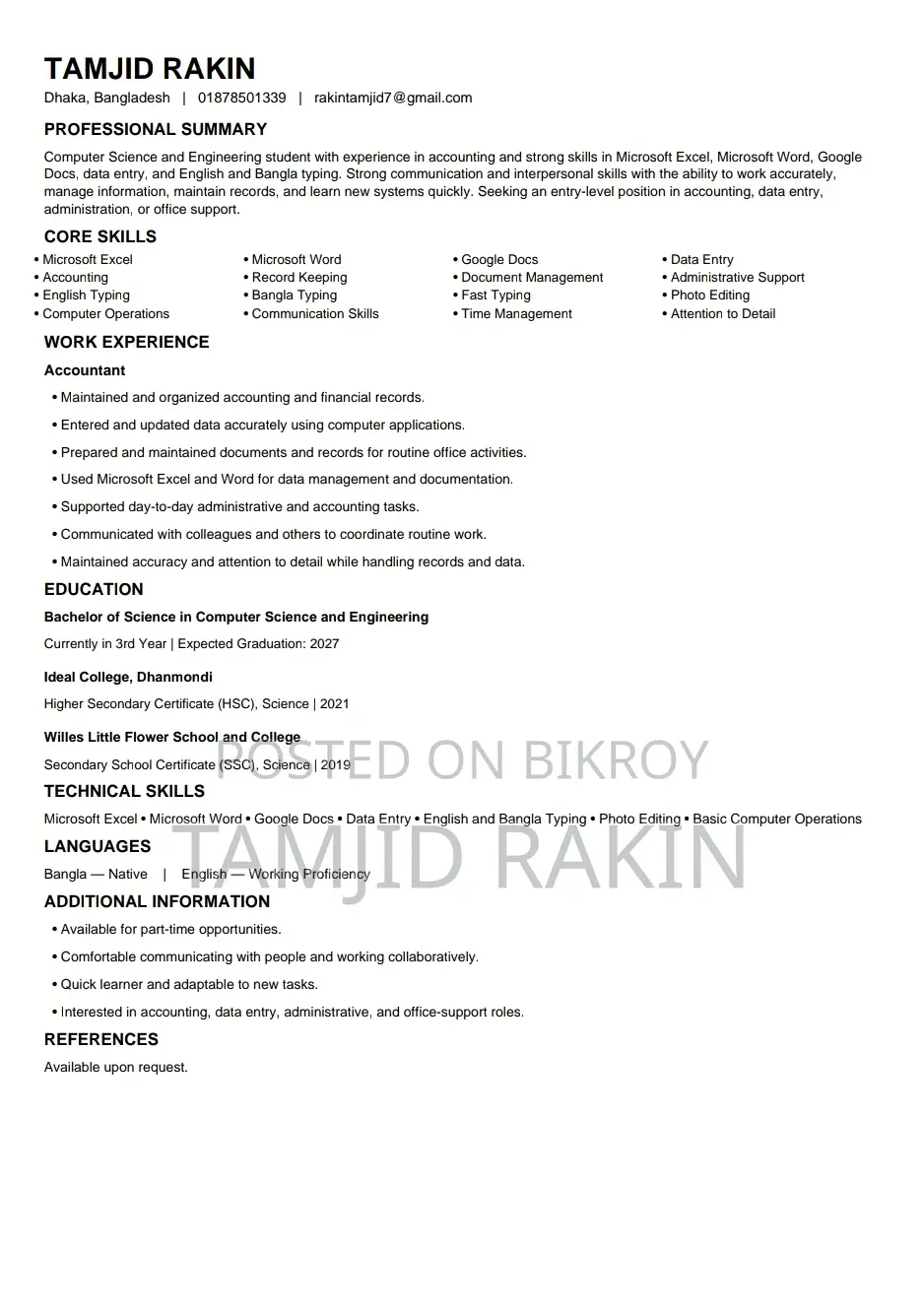 Part-Time Job / Online Job