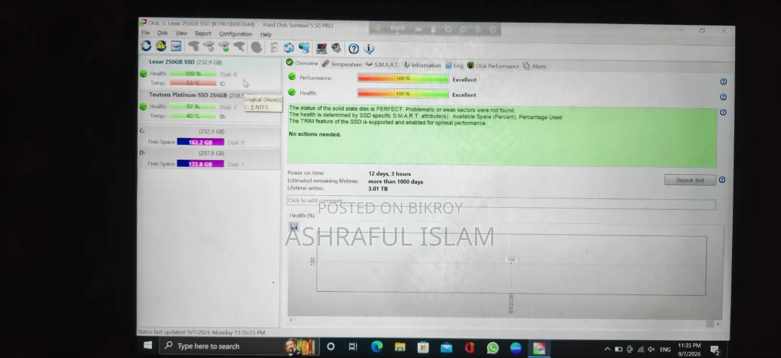 Lexar 250GB NVMe